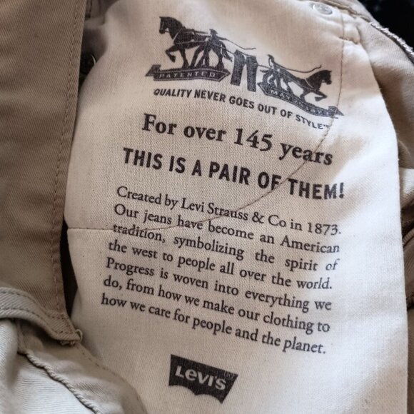 Levi’s 514 Straight Fit Jeans Men’s 29x30 100% Cotton Tan Khaki Casual Pants - Picture 6 of 8